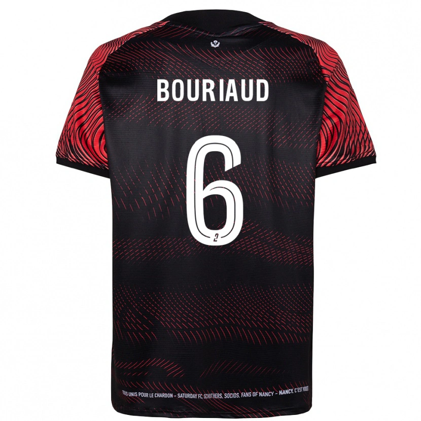 Danxen Kinder Teddy Bouriaud #6 Weiß Rot Heimtrikot Trikot 2025/26 T-Shirt