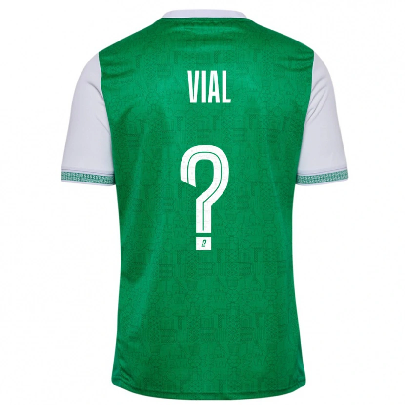 Danxen Kinder Lorik Vial #0 Grün Weiß Heimtrikot Trikot 2025/26 T-Shirt