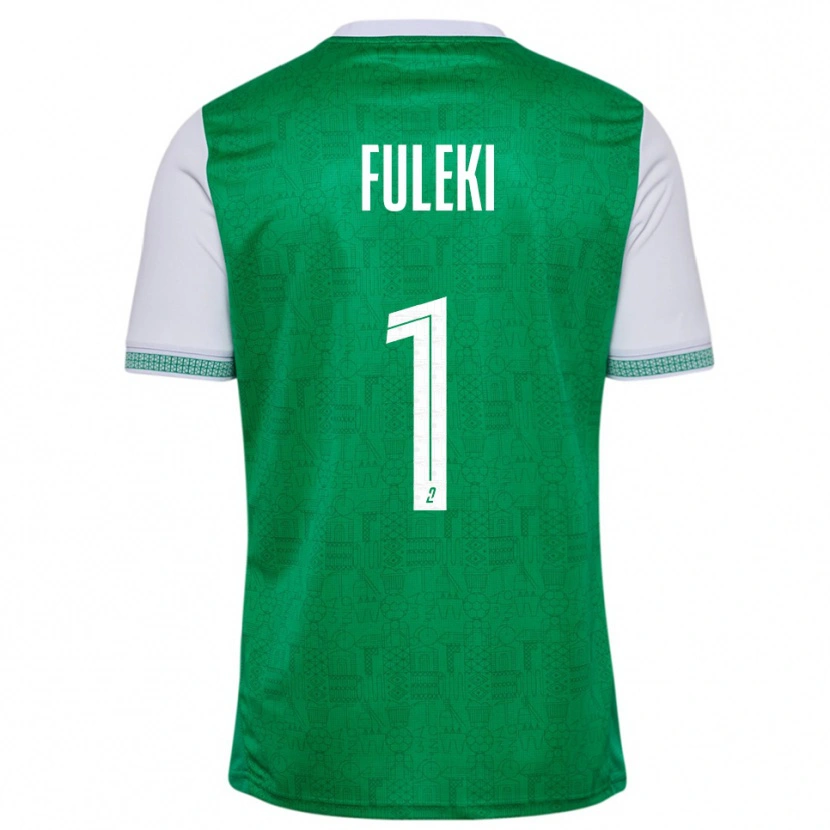 Danxen Kinder Rafael Fuleki #1 Grün Weiß Heimtrikot Trikot 2025/26 T-Shirt