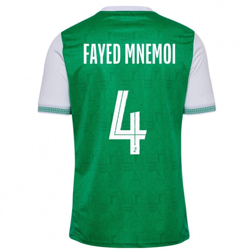 Danxen Kinder El Fayed Mnemoi #4 Grün Weiß Heimtrikot Trikot 2025/26 T-Shirt