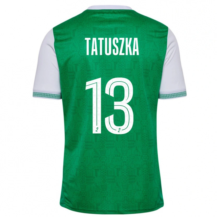 Danxen Kinder Maxence Tatuszka #13 Grün Weiß Heimtrikot Trikot 2025/26 T-Shirt