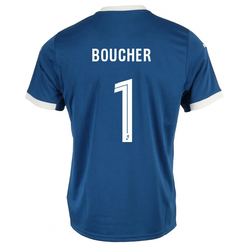 Danxen Kinder Zacharie Boucher #1 Blau Weiß Heimtrikot Trikot 2025/26 T-Shirt