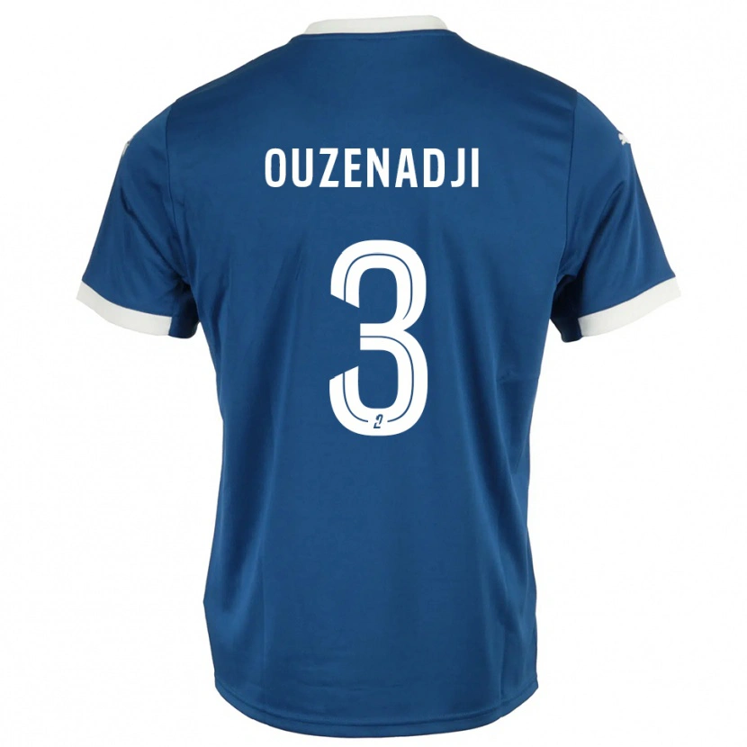 Danxen Kinder Anis Ouzenadji #3 Blau Weiß Heimtrikot Trikot 2025/26 T-Shirt