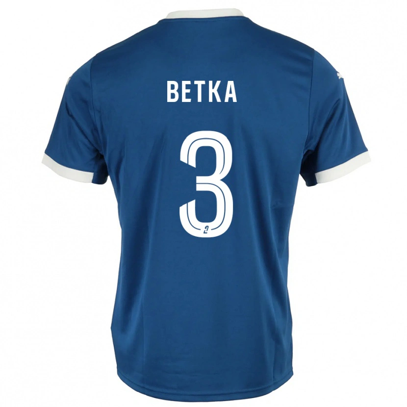 Danxen Kinder Naël Betka #3 Blau Weiß Heimtrikot Trikot 2025/26 T-Shirt
