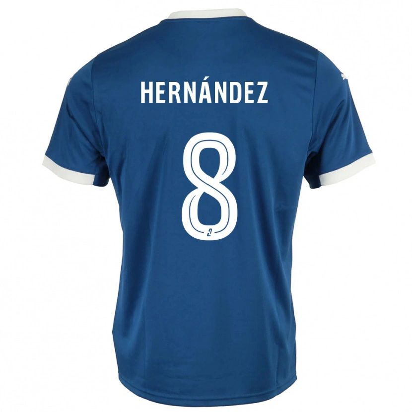 Danxen Kinder Pablo Hernandez #8 Blau Weiß Heimtrikot Trikot 2025/26 T-Shirt