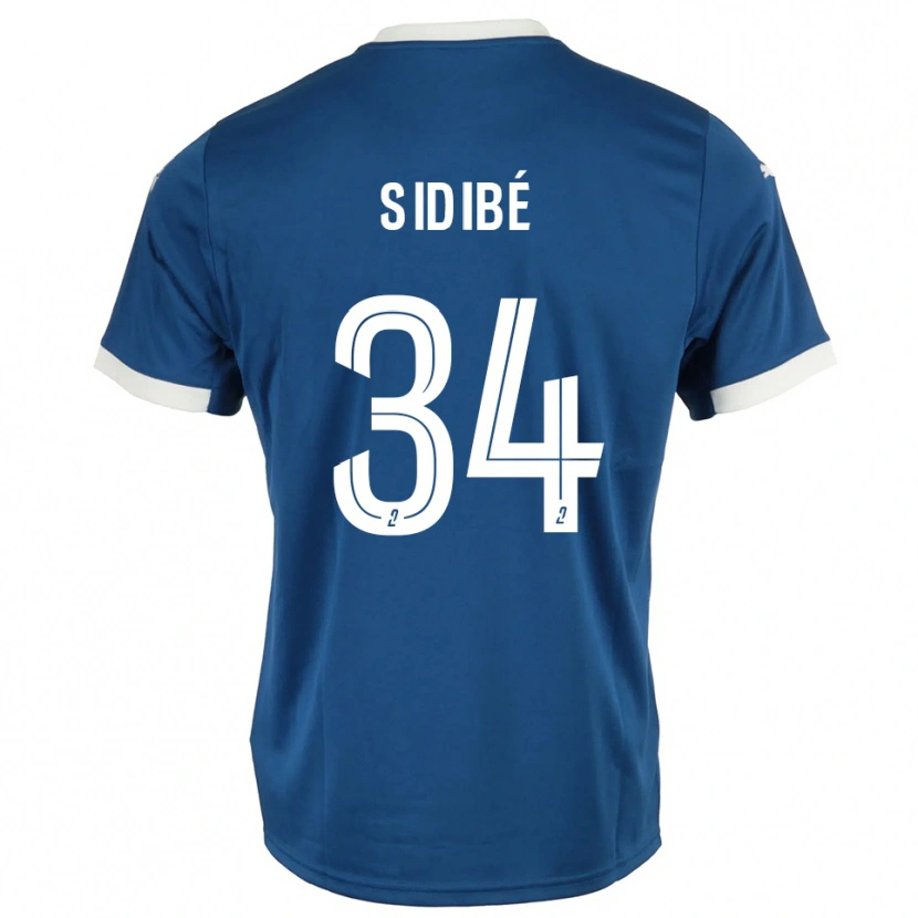 Danxen Kinder Aly Sidibé #34 Blau Weiß Heimtrikot Trikot 2025/26 T-Shirt
