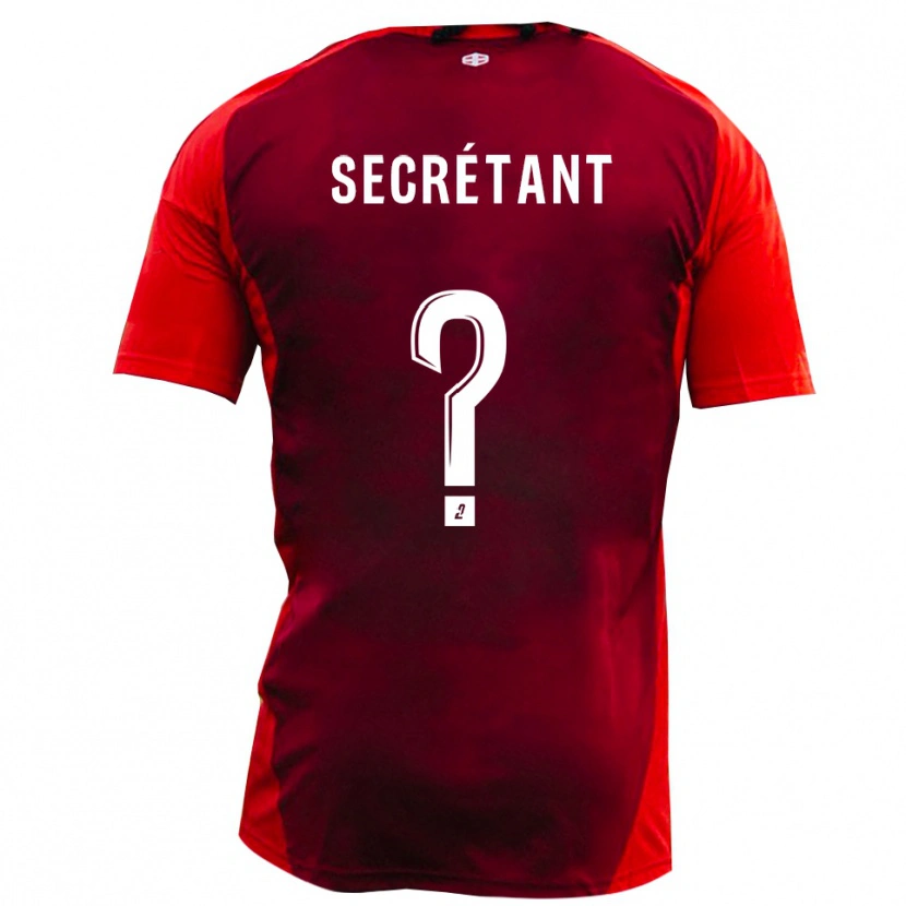 Danxen Kinder Gabin Secrétant #0 Rot Burgund Heimtrikot Trikot 2025/26 T-Shirt