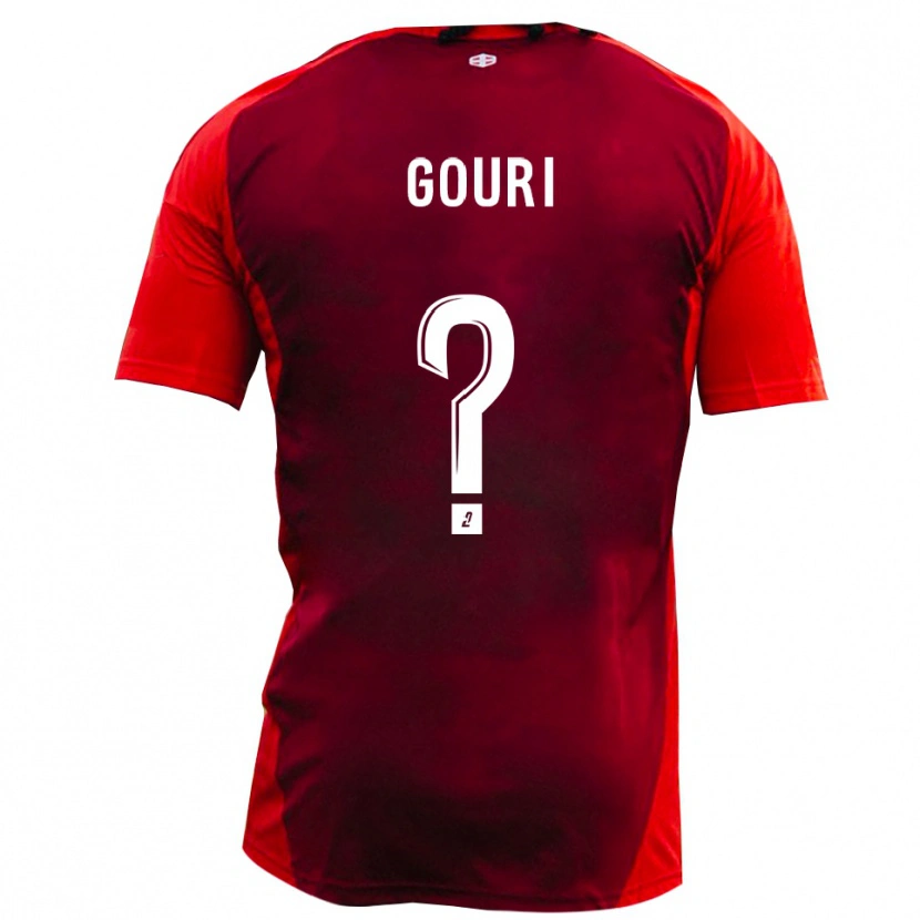 Danxen Kinder Naël Gouri #0 Rot Burgund Heimtrikot Trikot 2025/26 T-Shirt