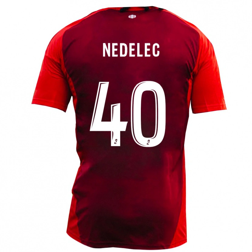 Danxen Kinder Aymerick Nedelec #40 Rot Burgund Heimtrikot Trikot 2025/26 T-Shirt