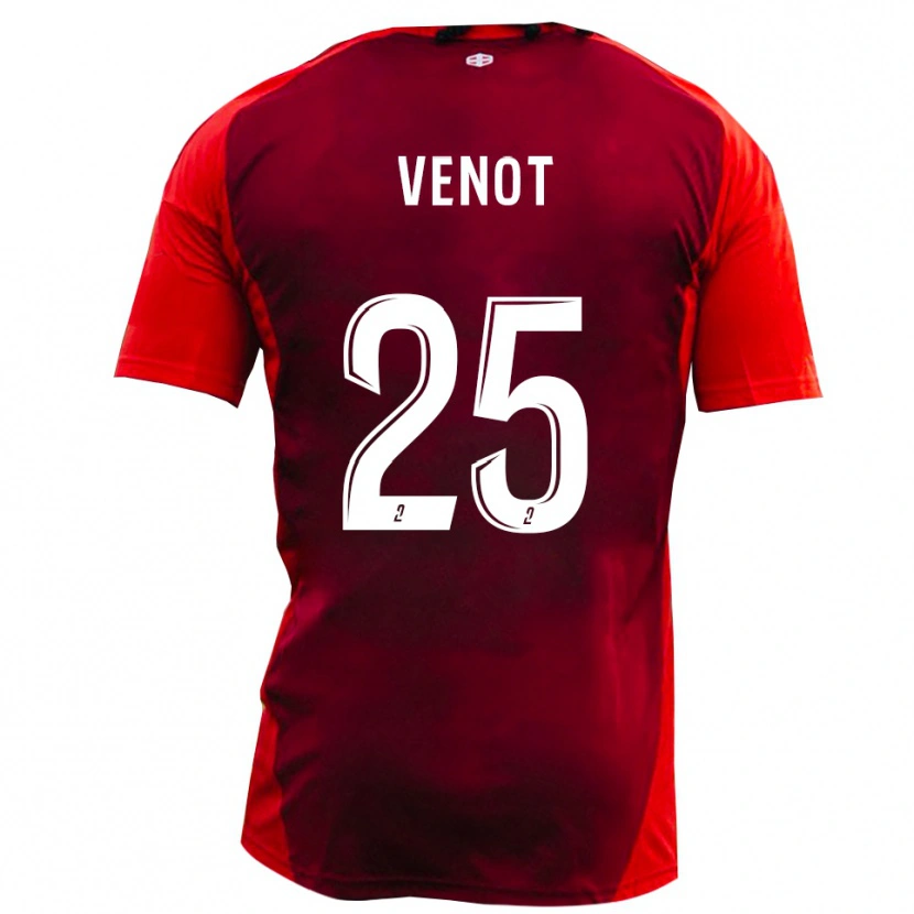 Danxen Kinder Paul Venot #25 Rot Burgund Heimtrikot Trikot 2025/26 T-Shirt