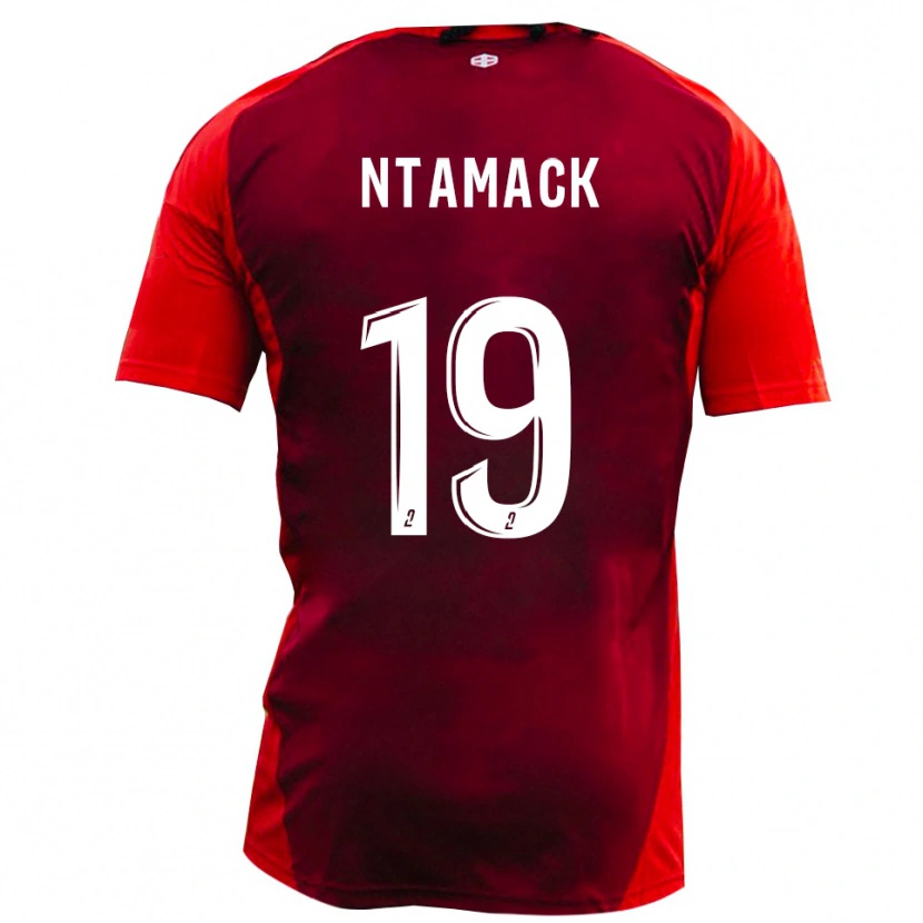 Danxen Kinder Samuel Ntamack #19 Rot Burgund Heimtrikot Trikot 2025/26 T-Shirt