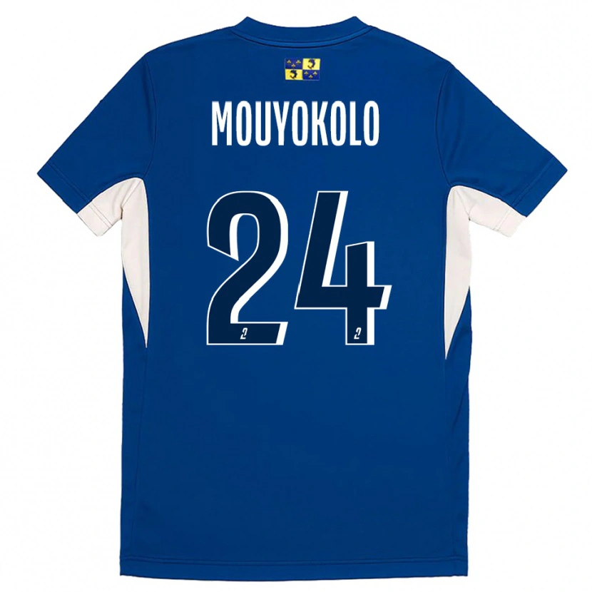 Danxen Kinder Loris Mouyokolo #24 Blau Marine Heimtrikot Trikot 2025/26 T-Shirt