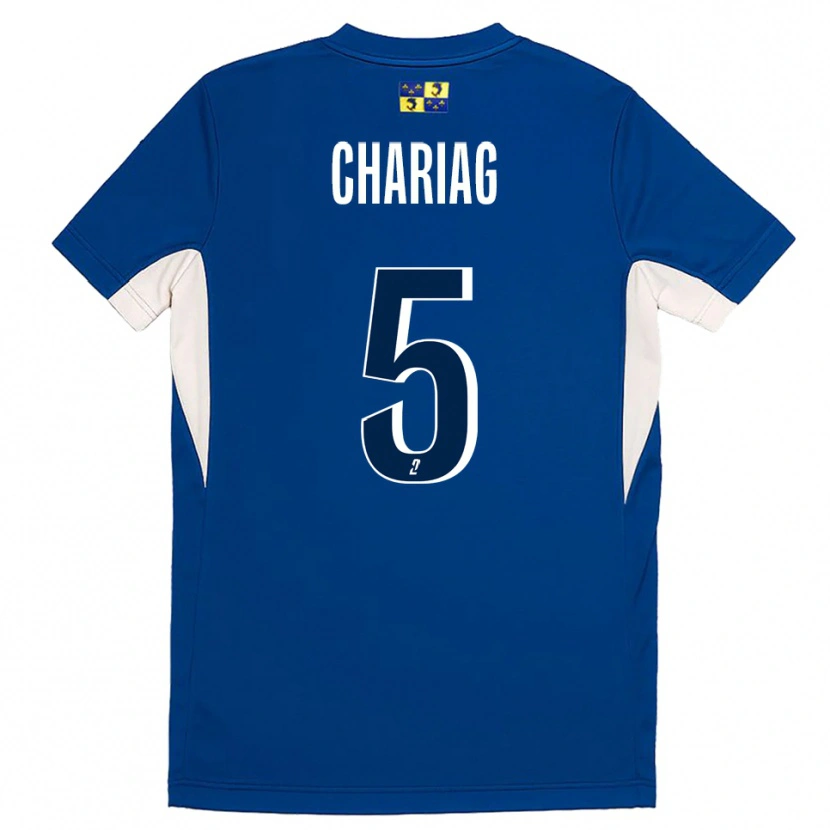 Danxen Kinder Adam Chariag #5 Blau Marine Heimtrikot Trikot 2025/26 T-Shirt