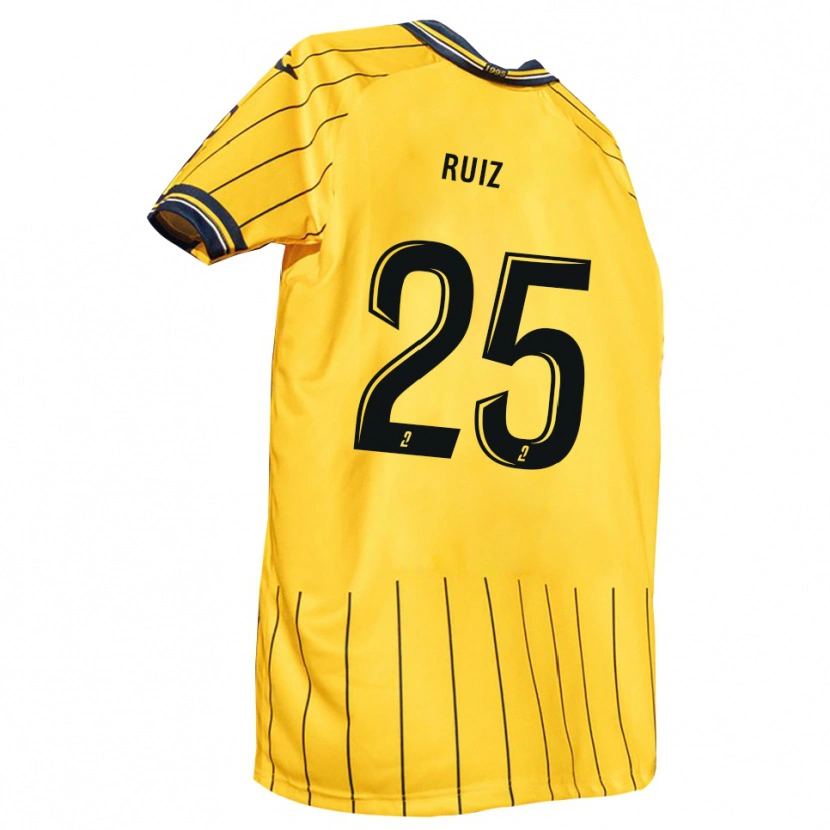 Danxen Kinder Jean Ruiz #25 Gelb Marine Heimtrikot Trikot 2025/26 T-Shirt
