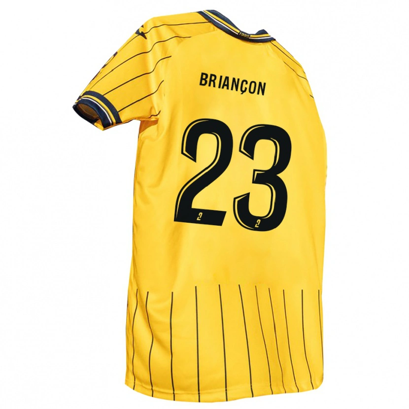 Danxen Kinder Anthony Briançon #23 Gelb Marine Heimtrikot Trikot 2025/26 T-Shirt