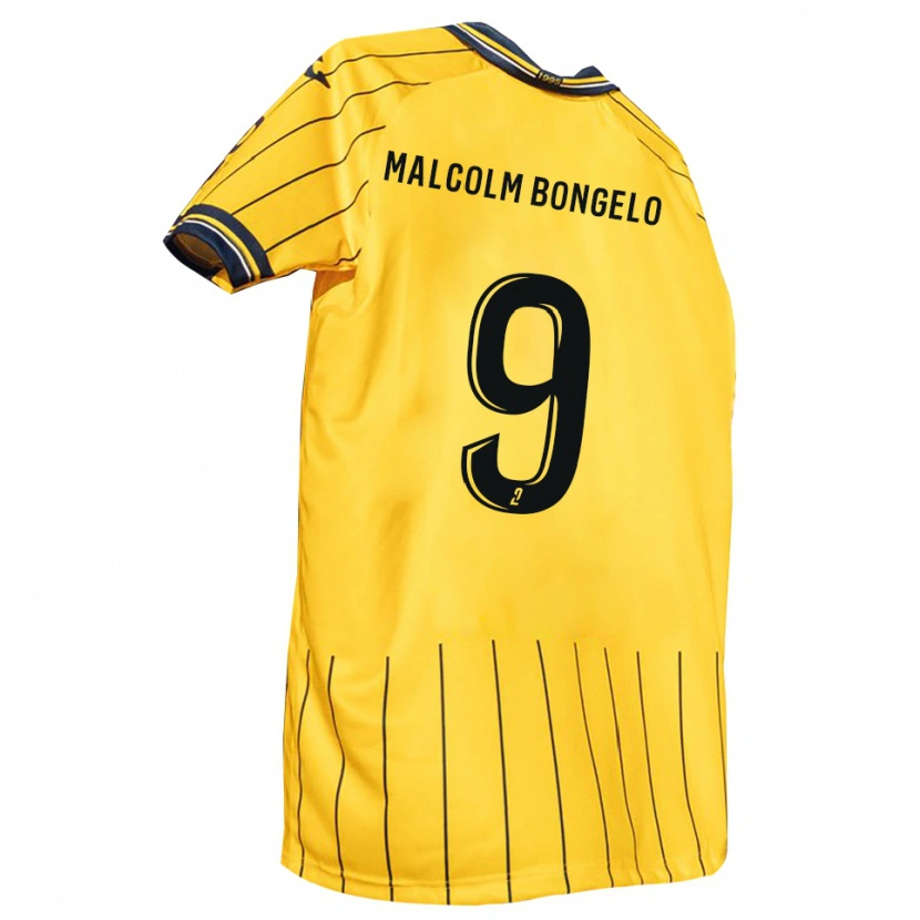 Danxen Kinder Fidèle Malcolm Bongelo #9 Gelb Marine Heimtrikot Trikot 2025/26 T-Shirt