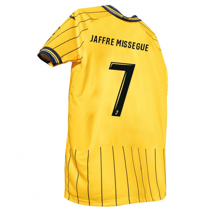 Danxen Kinder Lenny Jaffre Missegue #7 Gelb Marine Heimtrikot Trikot 2025/26 T-Shirt