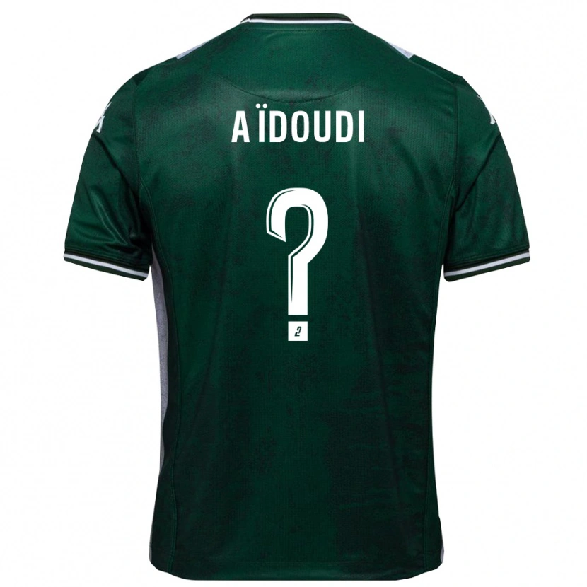 Danxen Kinder Karim Aïdoudi #0 Grün Weiß Heimtrikot Trikot 2025/26 T-Shirt