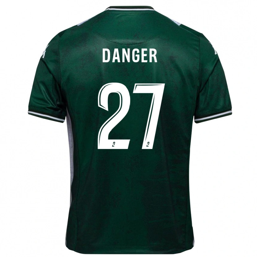 Danxen Kinder Bradley Danger #27 Grün Weiß Heimtrikot Trikot 2025/26 T-Shirt