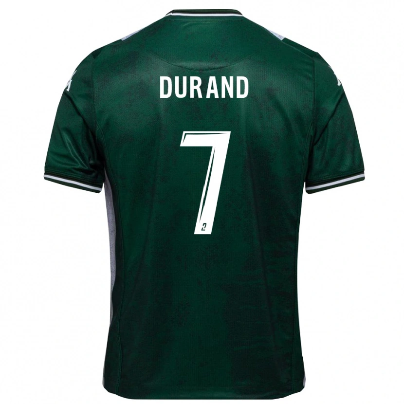 Danxen Kinder Damien Durand #7 Grün Weiß Heimtrikot Trikot 2025/26 T-Shirt