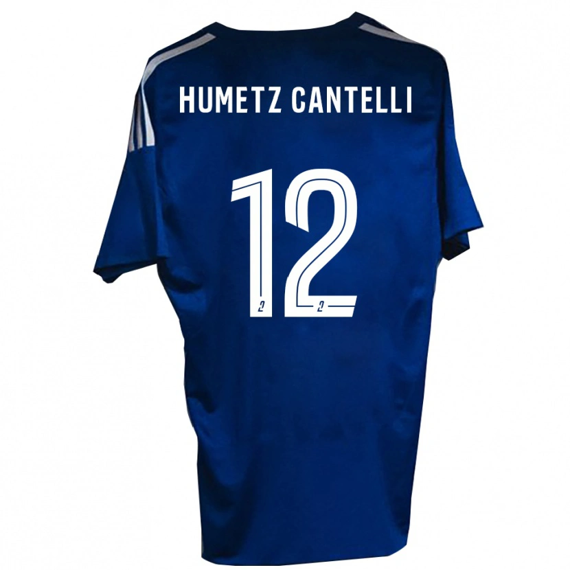 Danxen Kinder Ange Humetz Cantelli #12 Blau Weiß Heimtrikot Trikot 2025/26 T-Shirt