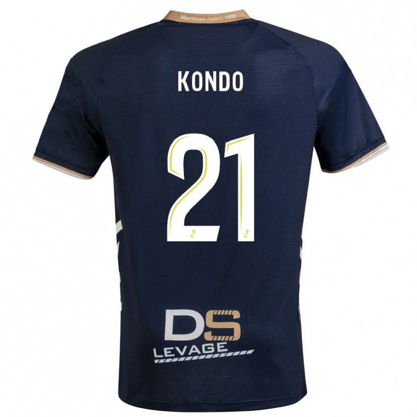 Danxen Kinder Geoffrey Kondo #21 Marine Gold Heimtrikot Trikot 2025/26 T-Shirt