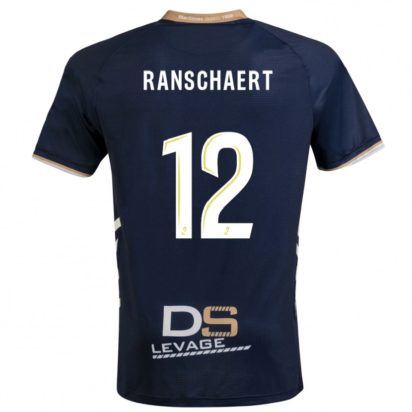 Danxen Kinder Rafael Ranschaert #12 Marine Gold Heimtrikot Trikot 2025/26 T-Shirt