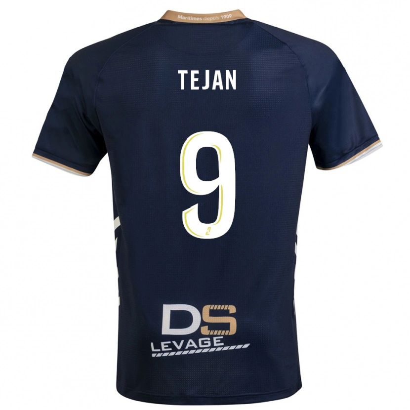 Danxen Kinder Kay Tejan #9 Marine Gold Heimtrikot Trikot 2025/26 T-Shirt