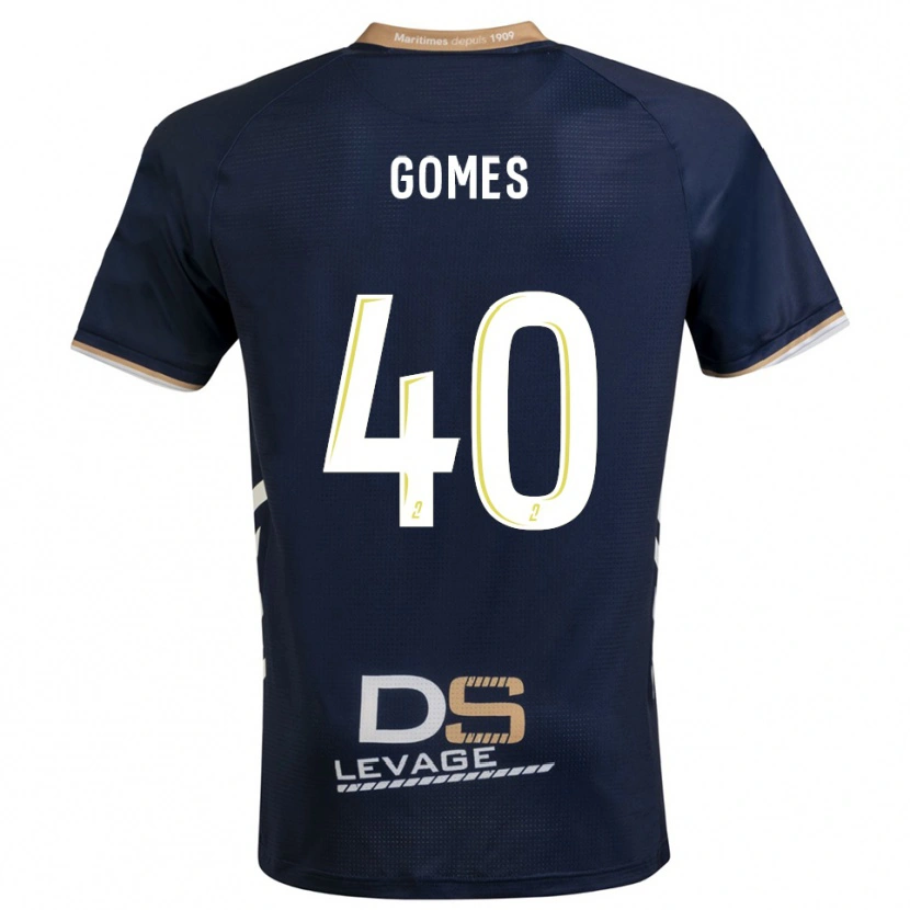 Danxen Kinder Yvan Gomes #40 Marine Gold Heimtrikot Trikot 2025/26 T-Shirt