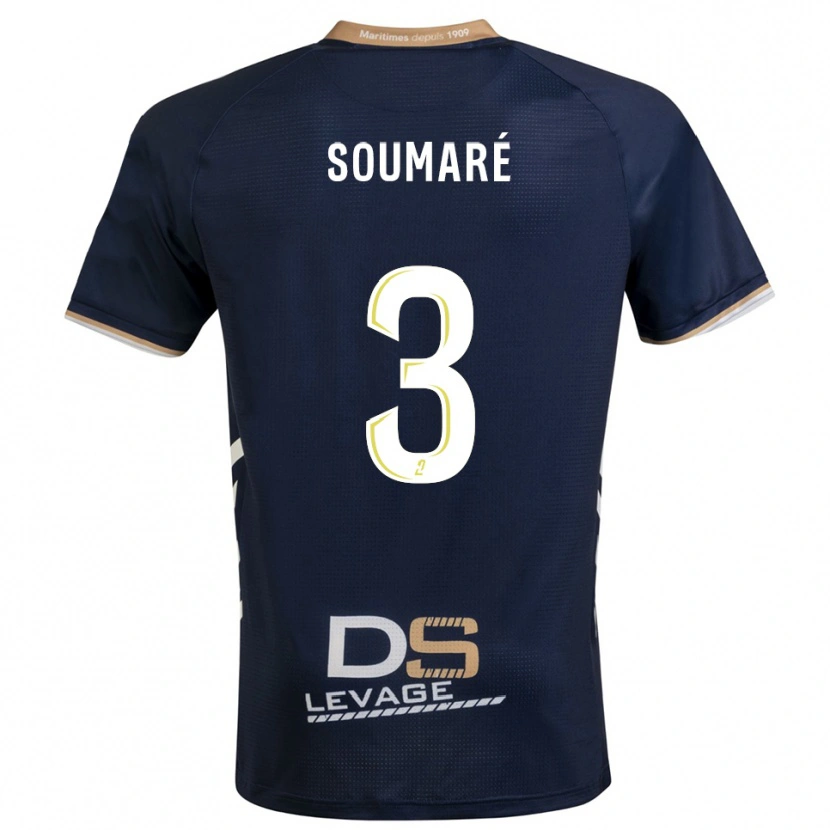 Danxen Kinder Amadou Soumaré #3 Marine Gold Heimtrikot Trikot 2025/26 T-Shirt