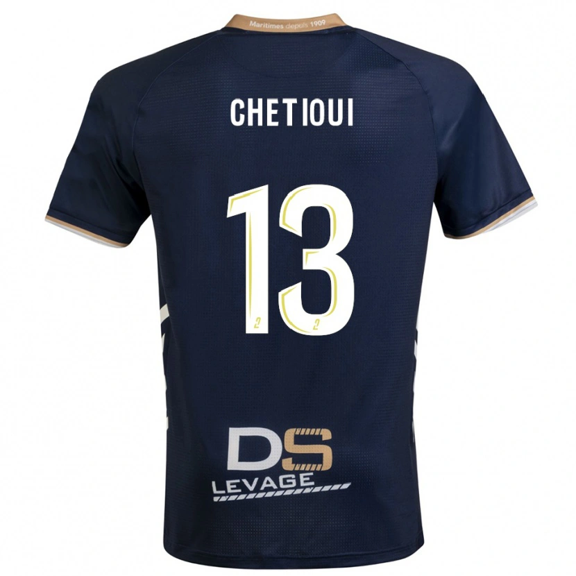 Danxen Kinder Shain Chetioui #13 Marine Gold Heimtrikot Trikot 2025/26 T-Shirt