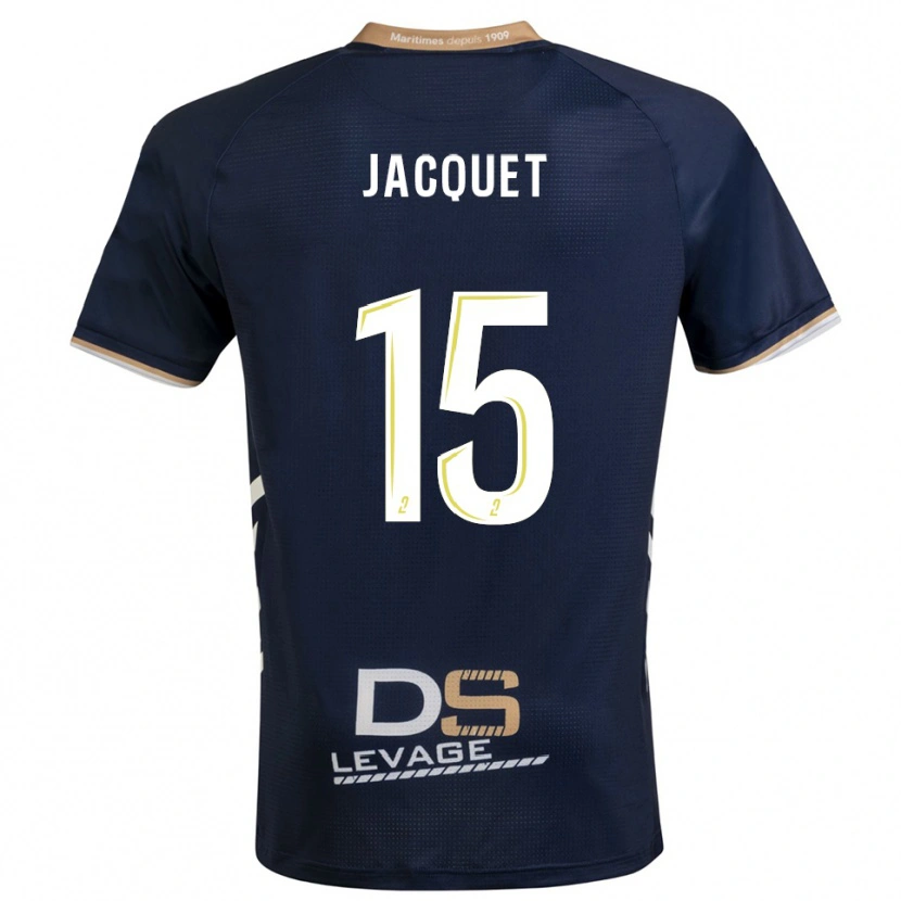 Danxen Kinder Nils Jacquet #15 Marine Gold Heimtrikot Trikot 2025/26 T-Shirt