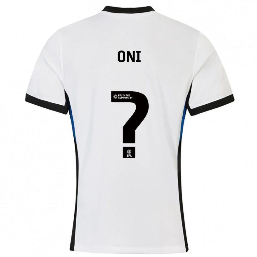 Danxen Kinder Ifeoluwa Oni #0 Weiß Blau Auswärtstrikot Trikot 2025/26 T-Shirt