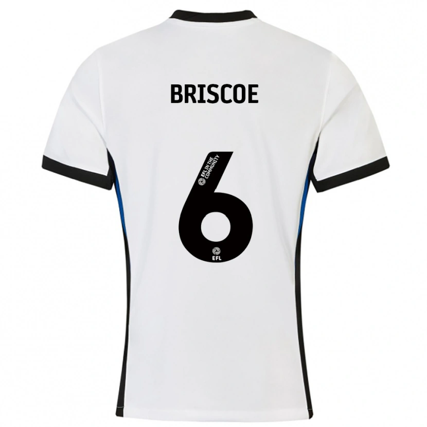 Danxen Kinder Trae Briscoe #6 Weiß Blau Auswärtstrikot Trikot 2025/26 T-Shirt