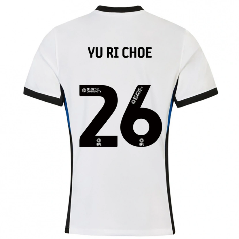 Danxen Kinder Yu-Ri Choe #26 Weiß Blau Auswärtstrikot Trikot 2025/26 T-Shirt