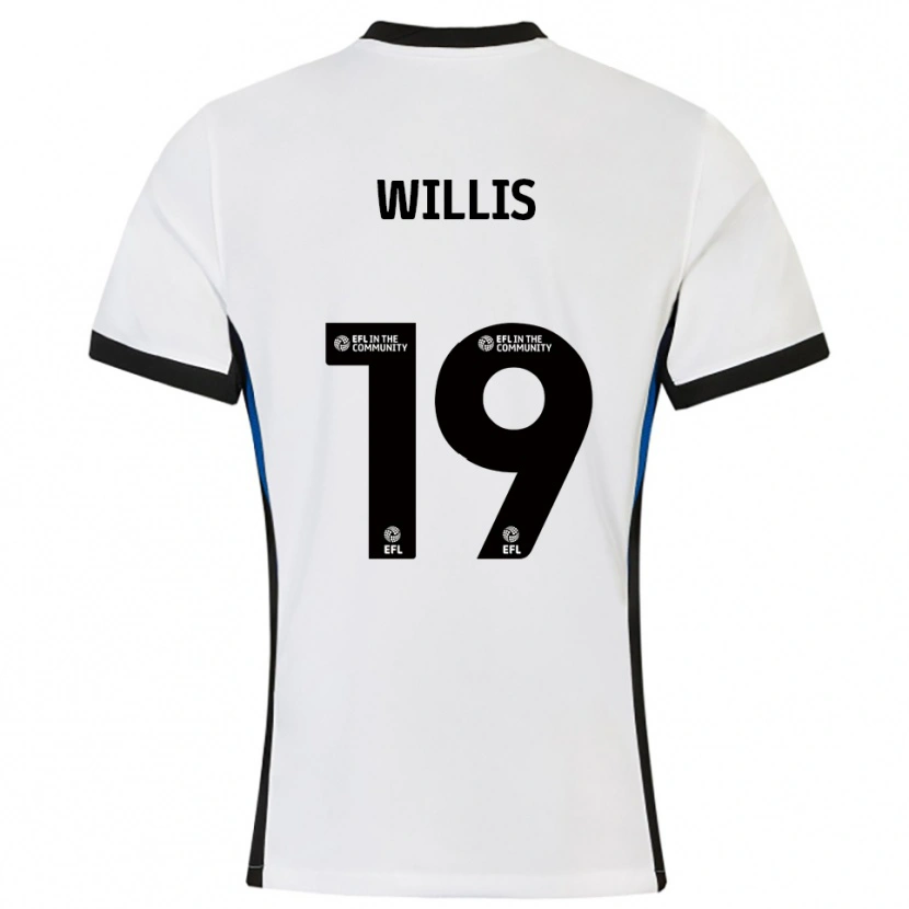 Danxen Kinder Zach Willis #19 Weiß Blau Auswärtstrikot Trikot 2025/26 T-Shirt