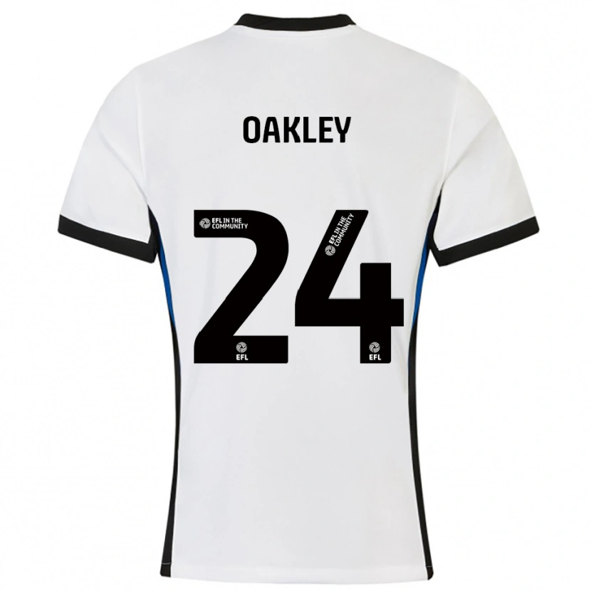 Danxen Kinder Marcel Oakley #24 Weiß Blau Auswärtstrikot Trikot 2025/26 T-Shirt