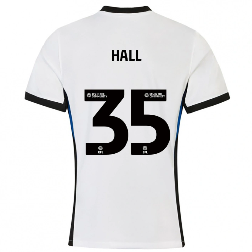Danxen Kinder George Hall #35 Weiß Blau Auswärtstrikot Trikot 2025/26 T-Shirt