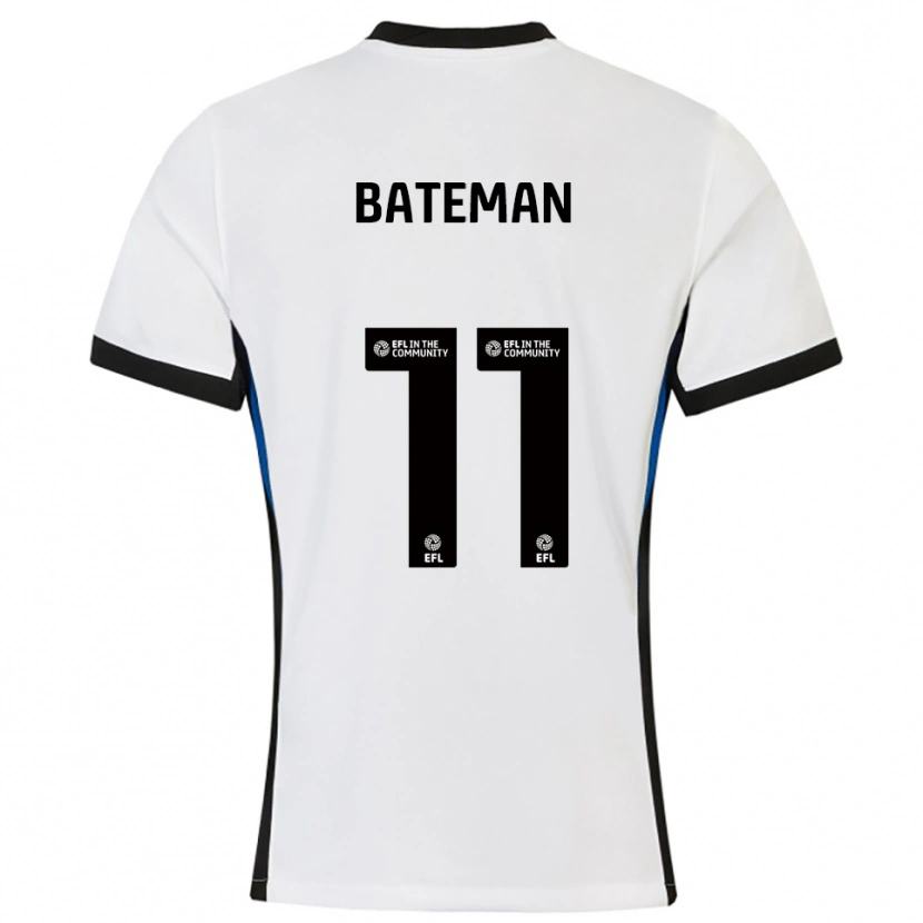 Danxen Kinder Briar Bateman #11 Weiß Blau Auswärtstrikot Trikot 2025/26 T-Shirt