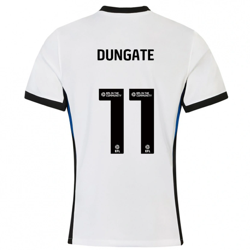 Danxen Kinder Katie Dungate #11 Weiß Blau Auswärtstrikot Trikot 2025/26 T-Shirt