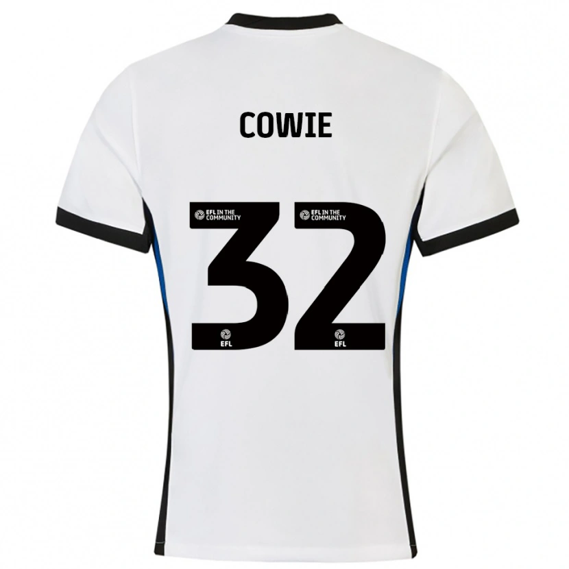 Danxen Kinder Abbie Cowie #32 Weiß Blau Auswärtstrikot Trikot 2025/26 T-Shirt