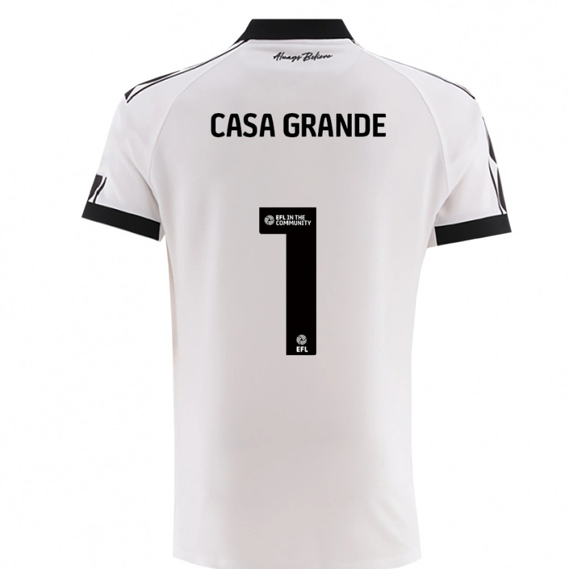 Danxen Kinder Josey Casa-Grande #1 Weiß Schwarz Auswärtstrikot Trikot 2025/26 T-Shirt