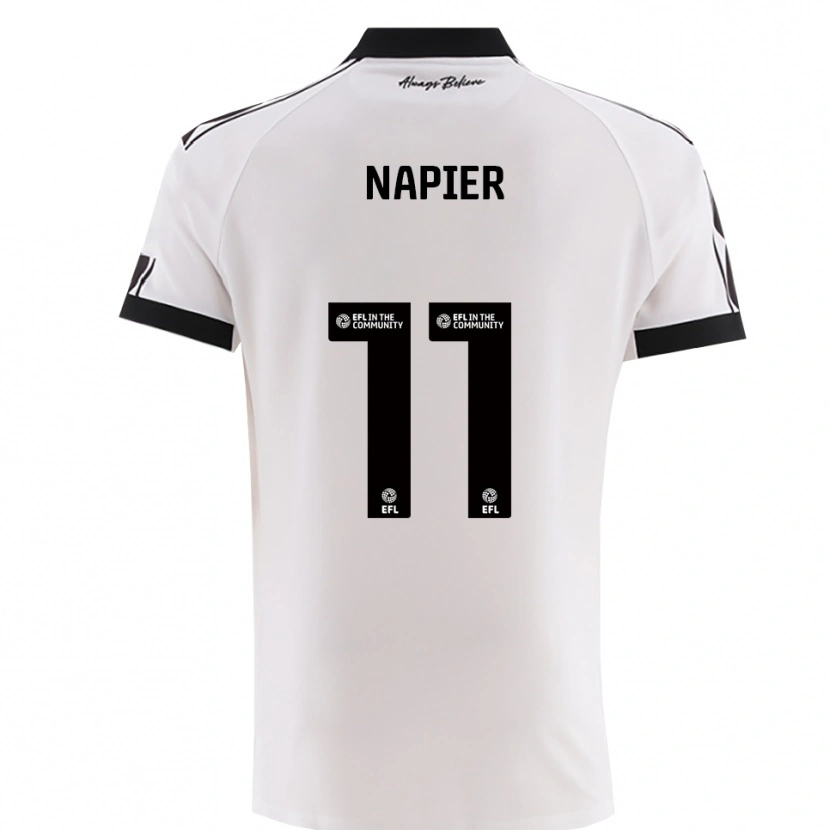 Danxen Kinder Jamie-Lee Napier #11 Weiß Schwarz Auswärtstrikot Trikot 2025/26 T-Shirt