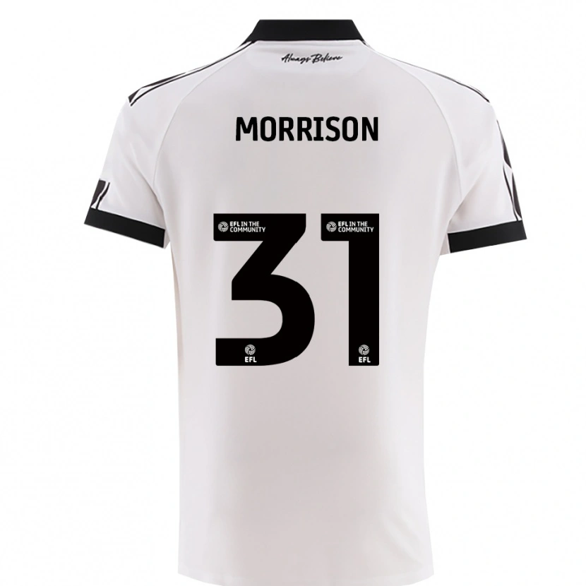 Danxen Kinder Elijah Morrison #31 Weiß Schwarz Auswärtstrikot Trikot 2025/26 T-Shirt