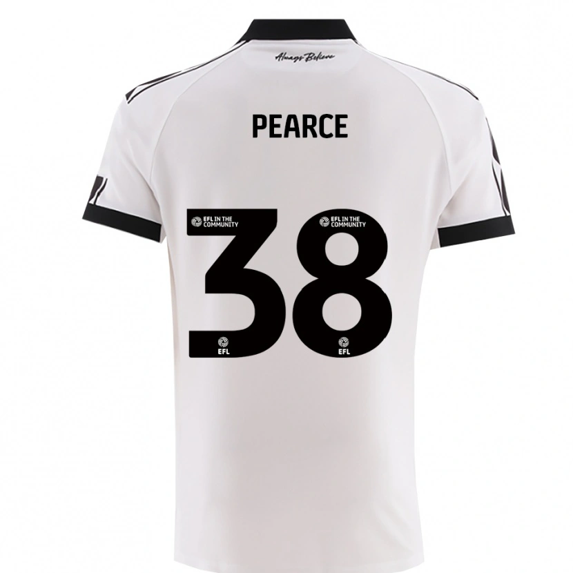 Danxen Kinder Manon Pearce #38 Weiß Schwarz Auswärtstrikot Trikot 2025/26 T-Shirt