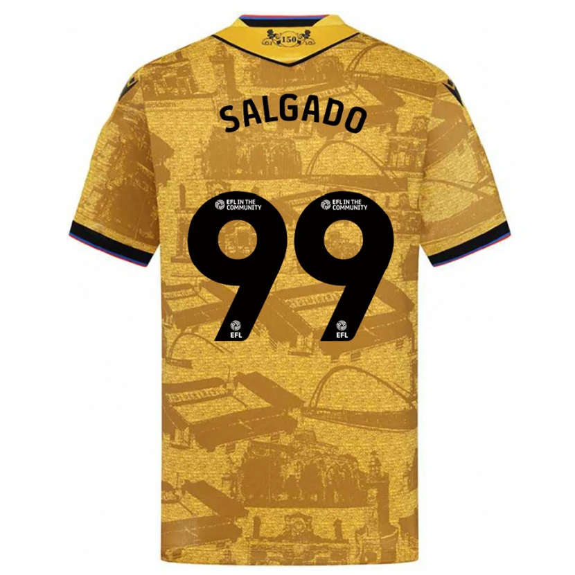 Danxen Kinder Shanell Salgado #99 Gold Schwarz Auswärtstrikot Trikot 2025/26 T-Shirt