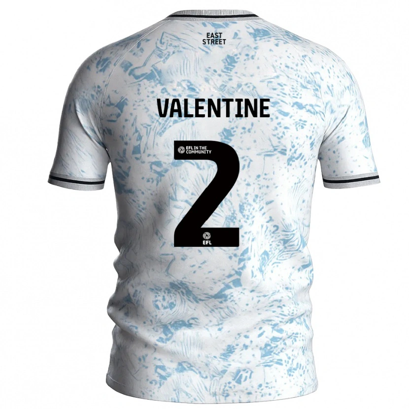 Danxen Kinder Phoenix Valentine #2 Weiß Himmelblau Auswärtstrikot Trikot 2025/26 T-Shirt