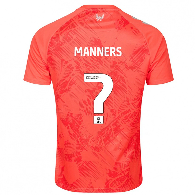 Danxen Kinder Charlie Manners #0 Orange Weiß Auswärtstrikot Trikot 2025/26 T-Shirt