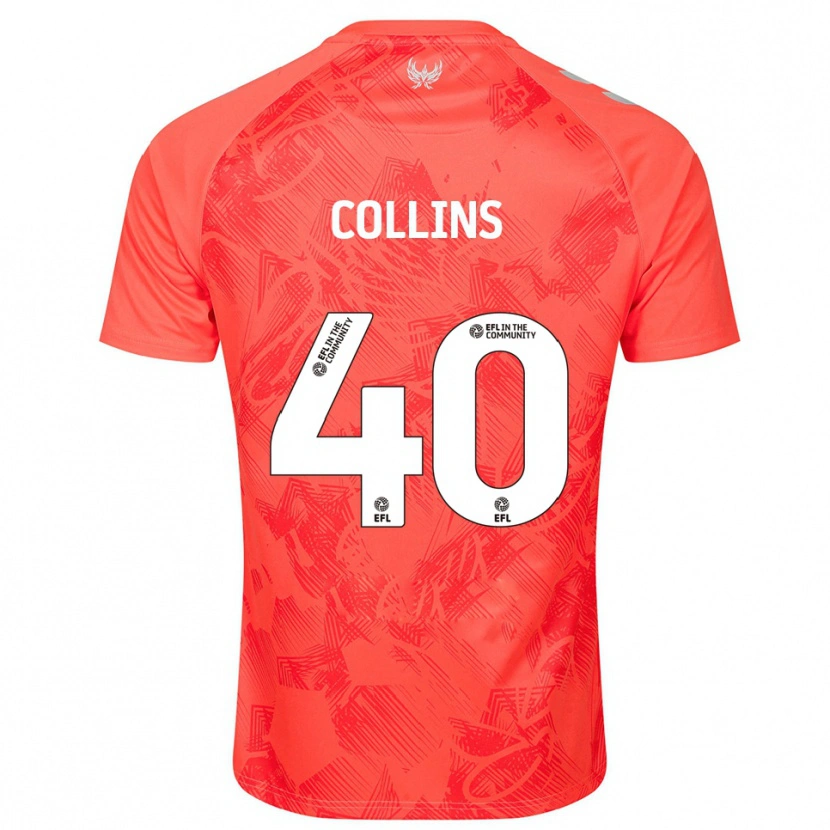 Danxen Kinder Brad Collins #40 Orange Weiß Auswärtstrikot Trikot 2025/26 T-Shirt