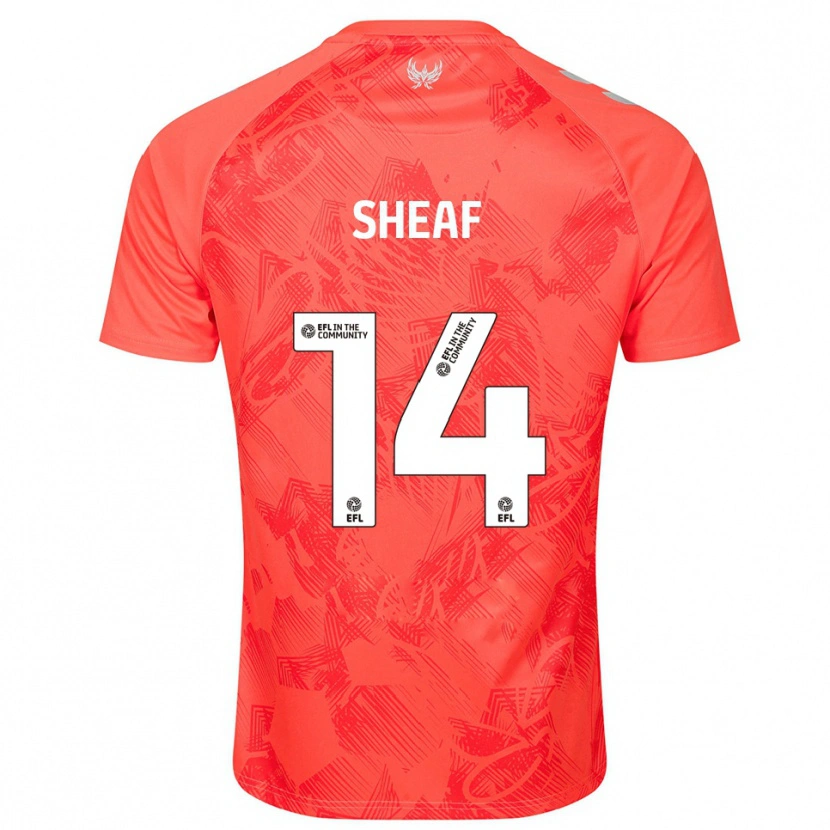 Danxen Kinder Ben Sheaf #14 Orange Weiß Auswärtstrikot Trikot 2025/26 T-Shirt
